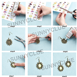 DIY Dangle Earrings Kits&nbsp;DIY-SC0010-86