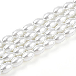 Baking Paint Pearlized Glass Pearl Bead Strands&nbsp;X-HY-T002-01A-01
