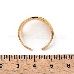 304 Stainless Steel Adjustable Cuff Rings&nbsp;RJEW-L129-05G