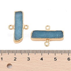 Dyed Natural White Jade Connector Charms&nbsp;G-N344-05A