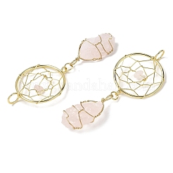 Raw Rough Natural Mixed Gemstone Coppwer Wire Wrapped Big Pendants&nbsp;G-G314-02G