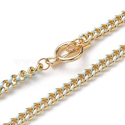 Brass Curb Chain Necklaces&nbsp;NJEW-JN03097