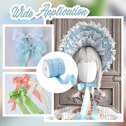 24.5~25 Yards Polyester Ruffled Ribbon&nbsp;SRIB-AR0001-11B