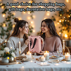 10Pcs Paper Gift Tote Bags with Nylon Ribbon Handles&nbsp;ABAG-TA0002-31A