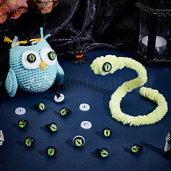Glass Luminous Craft Doll Eye&nbsp;DIY-PH0030-39A