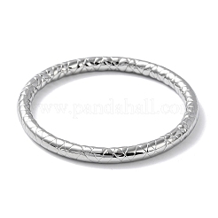 Non-Tarnish 304 Stainless Steel Grooved Bangles&nbsp;BJEW-G686-03P