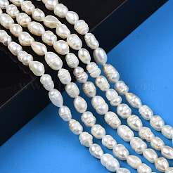 Natural Cultured Freshwater Pearl Beads Strands&nbsp;PEAR-N012-05E