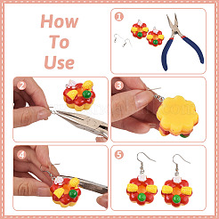 80Pcs 20 Styles Opaque Resin Pendants&nbsp;RESI-BT0001-26