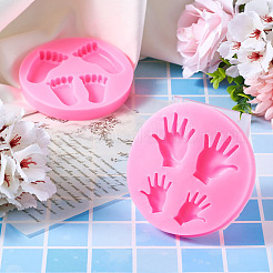 2Pcs 2 Styles Hand & Foot DIY Silicone Molds&nbsp;DIY-TA0010-08