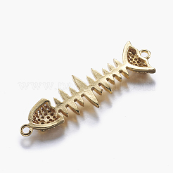 Long-Lasting Plated Brass Micro Pave Cubic Zirconia Links&nbsp;ZIRC-L072-32G