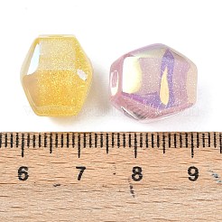 Electroplate Transparent Resin Beads&nbsp;RESI-P046-12B-M
