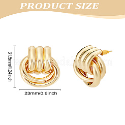 1 Pair Brass Stud Earrings&nbsp;EJEW-LP0001-69