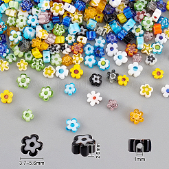 3 Strands Handmade Millefiori Glass Bead Strands&nbsp;LAMP-OC0001-67