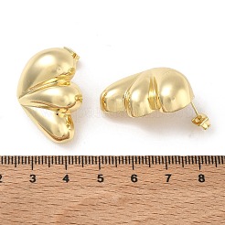 Brass Stud Earrings for Women&nbsp;KK-CBAD851-32G