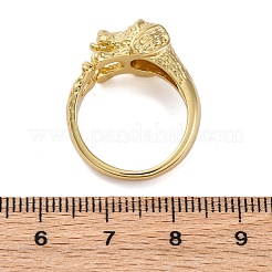 Brass Cuff Rings for Women Men&nbsp;RJEW-C118-03G