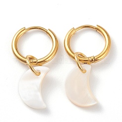 PVD Vacuum Plating 304 Stainless Steel Huggie Hoop Earrings&nbsp;EJEW-JE04404-01