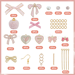 DIY Bowknot Dangle Earring Making Kits&nbsp;DIY-SC0031-83