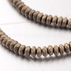 Electroplate Non-magnetic Synthetic Hematite Bead Strands&nbsp;G-F300-48A