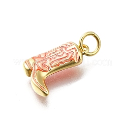 Brass Enamel Pendants&nbsp;KK-K400-50G-02A