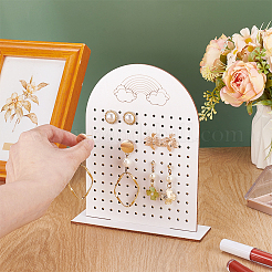 Wooden Earring Display Stands&nbsp;EDIS-WH0030-39