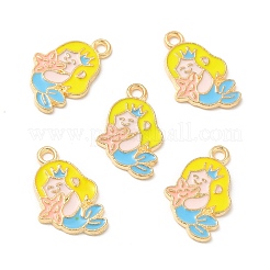 Light Gold Plated Alloy Pendants&nbsp;ENAM-T016-38LG