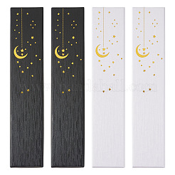 6Pcs 2 Colors Gold Stamping Moon Printed Cardboard Paper Jewelry Necklace Packaging Boxes&nbsp;CON-TA0001-46