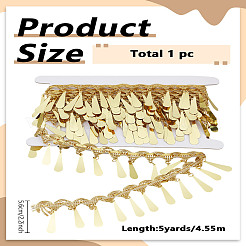 5 Yards Polyester Ribbons with Teardrop Tassel&nbsp;OCOR-LP0003-06