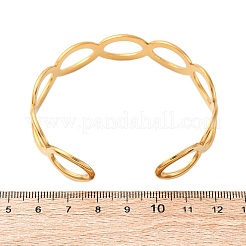 304 Stainless Steel Cuff Bangles for Women&nbsp;LS-BJEW-D306-02G