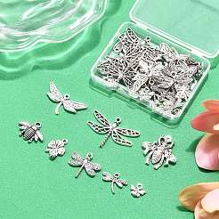 32Pcs 8 Style Tibetan Style Alloy Pendants&nbsp;TIBEP-FP0001-08