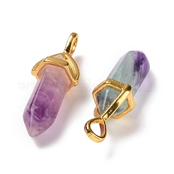 Natural Colorful Fluorite Pointed Pendants&nbsp;G-K329-68G