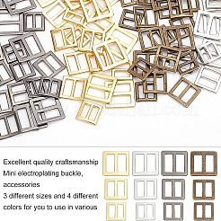 120Pcs 12 Style Alloy Slide Buckles&nbsp;FIND-FG0001-37