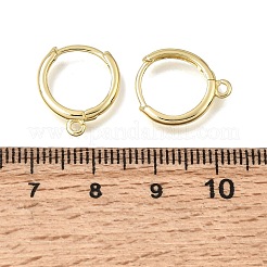Brass Huggie Hoop Earring Findings&nbsp;KK-A303-30G