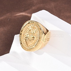 304 Stainless Steel Finger Rings&nbsp;RJEW-F201-07G