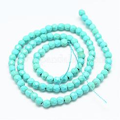 Synthetic Turquoise Bead Strands&nbsp;G-R344-4mm-63