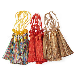 24Pcs 3 Colors Polyester Tassel Decorations&nbsp;OCOR-TADJ0007-01E