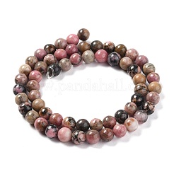 Natural Rhodonite Beads Strands&nbsp;G-Z002-01-6mm