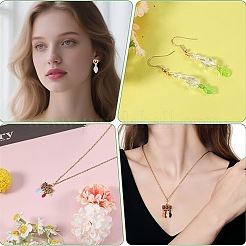 200Pcs 10 Colors Transparent Acrylic Charms&nbsp;OACR-FS0002-75