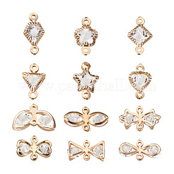 Alloy Rhinestone Crystal Links Connectors&nbsp;PALLOY-TA0002-26LG