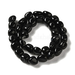 Natural Black Onyx(Dyed & Heated) Beads Strands&nbsp;G-NH0017-B06-02
