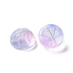 Transparent Spray Painted Glass Beads&nbsp;GLAA-I050-09J