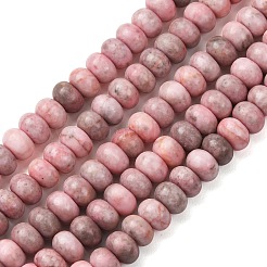 Natural Pink Zebra Jasper Beads Strands&nbsp;X-G-D481-13