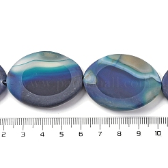 Natural Blue Agate Beads Strands&nbsp;G-P570-B01-01