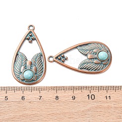 Alloy with Synthetic Turquoise Pendants&nbsp;FIND-B055-01I