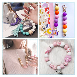 DIY Silicone Round Beads Bracelet Making Kit&nbsp;DIY-TA0009-97