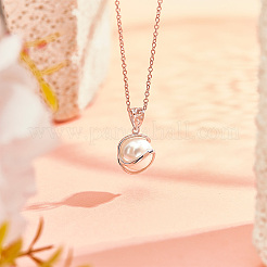 1Pc Rhodium Plated 925 Sterling Silver Cage Pendants&nbsp;STER-BC0002-42P