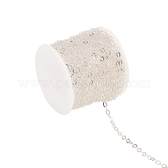 Brass Flat Oval Cable Chains&nbsp;CHC-CJ0001-01-RS
