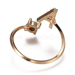 (Jewelry Parties Factory Sale)Alloy Cuff Rings&nbsp;RJEW-I075-01G-A
