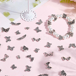 100Pcs 10 Styles Tibetan Style Alloy Beads&nbsp;TIBEB-SC0001-54