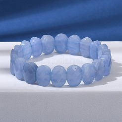 Oval Natural Malaysia Jade Beaded Stretch Bracelets&nbsp;G-P589-02A-01