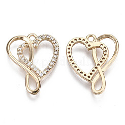 Brass Micro Pave Cubic Zirconia Pendants&nbsp;KK-R111-077
